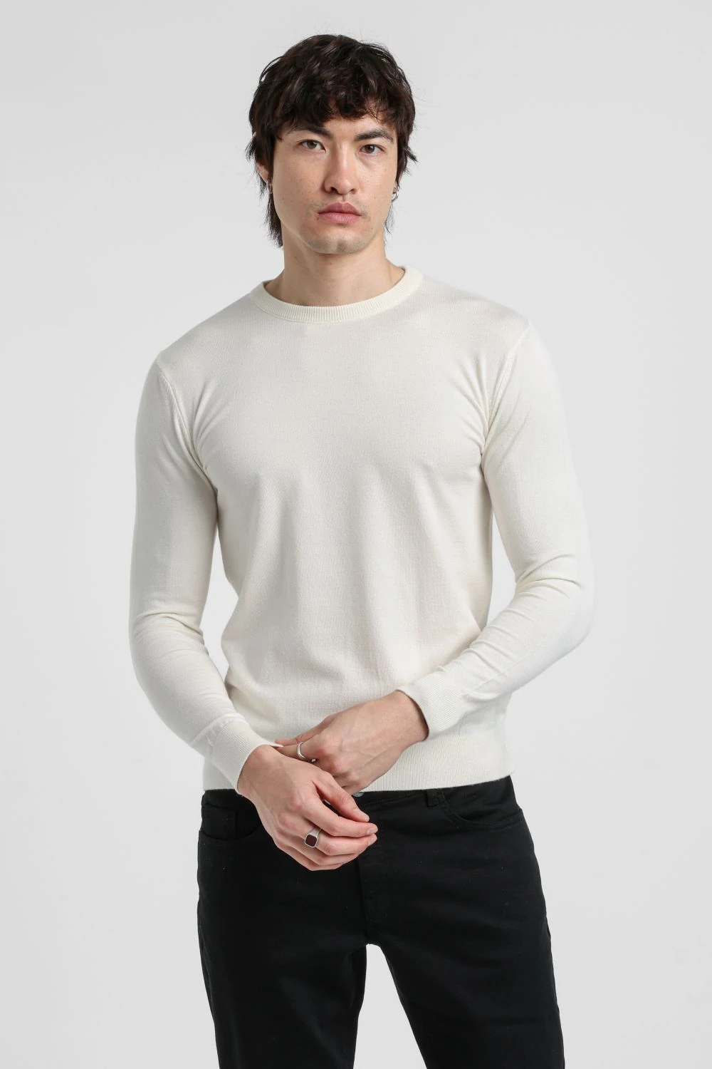 BİSİKLET YAKA TRİKO KAZAK