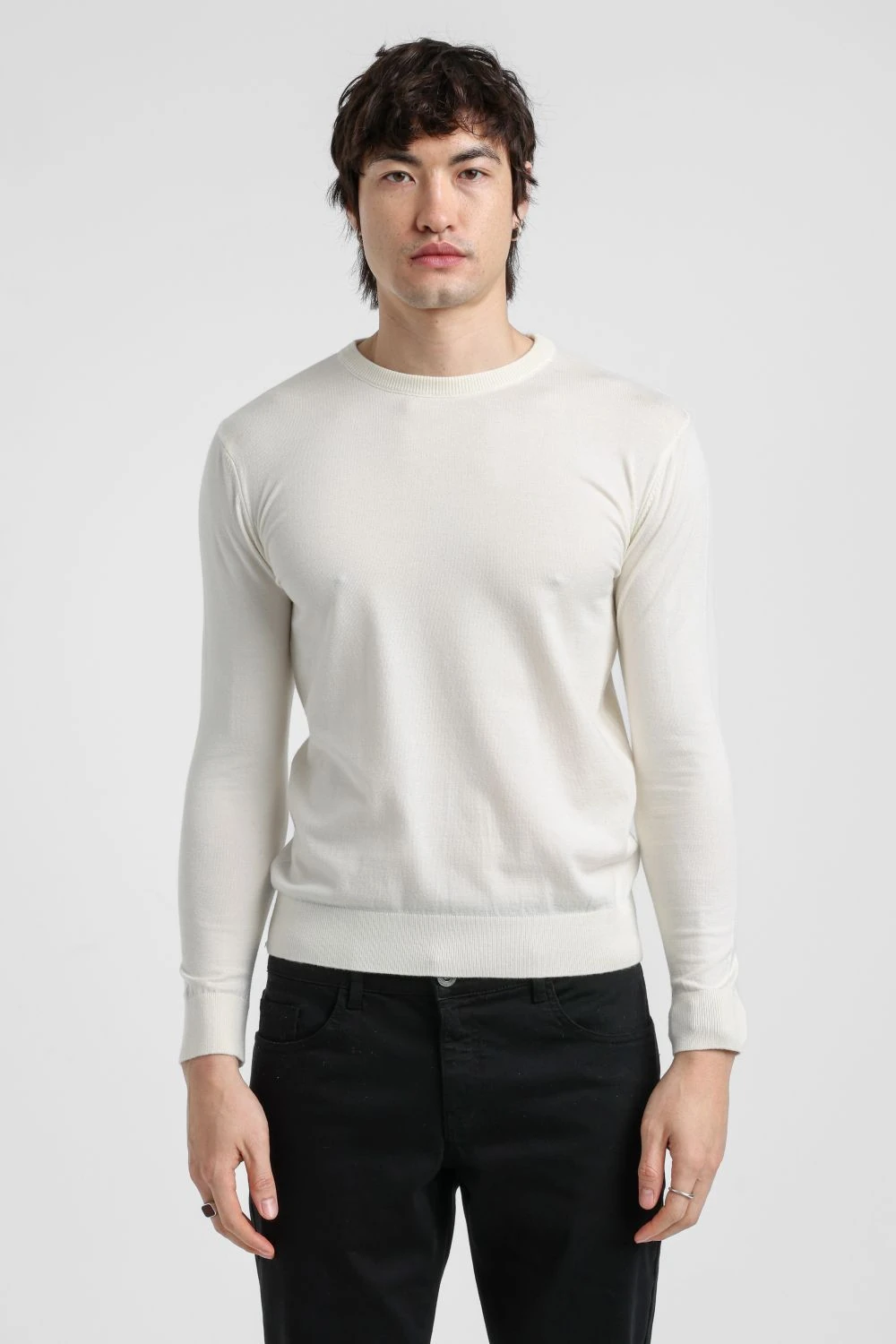 BİSİKLET YAKA TRİKO KAZAK