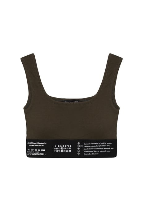  LASTİK DETAYLI CROP - YEŞİL