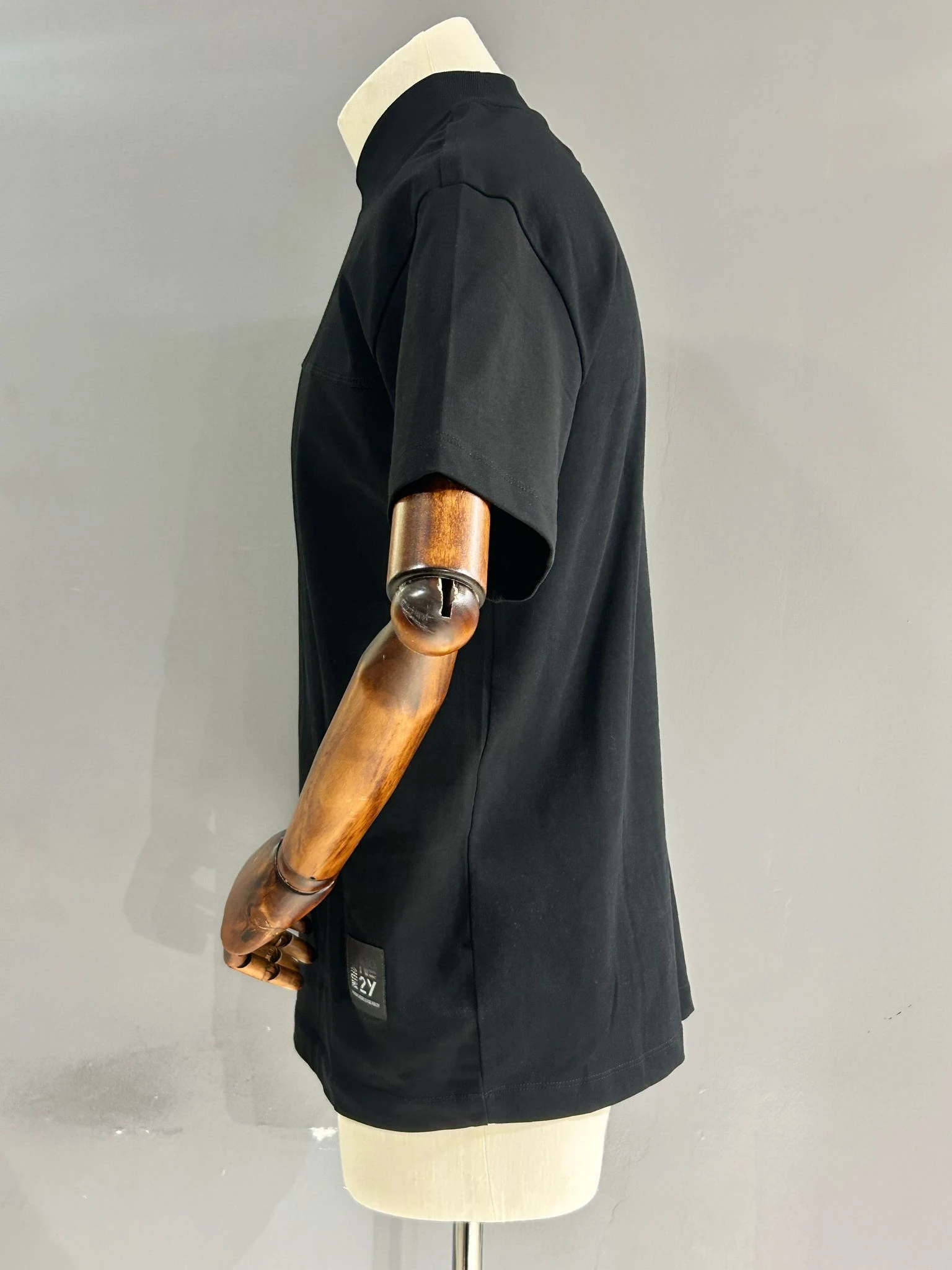 OVERSIZE YAKA DETAYLI TSHIRT - SİYAH