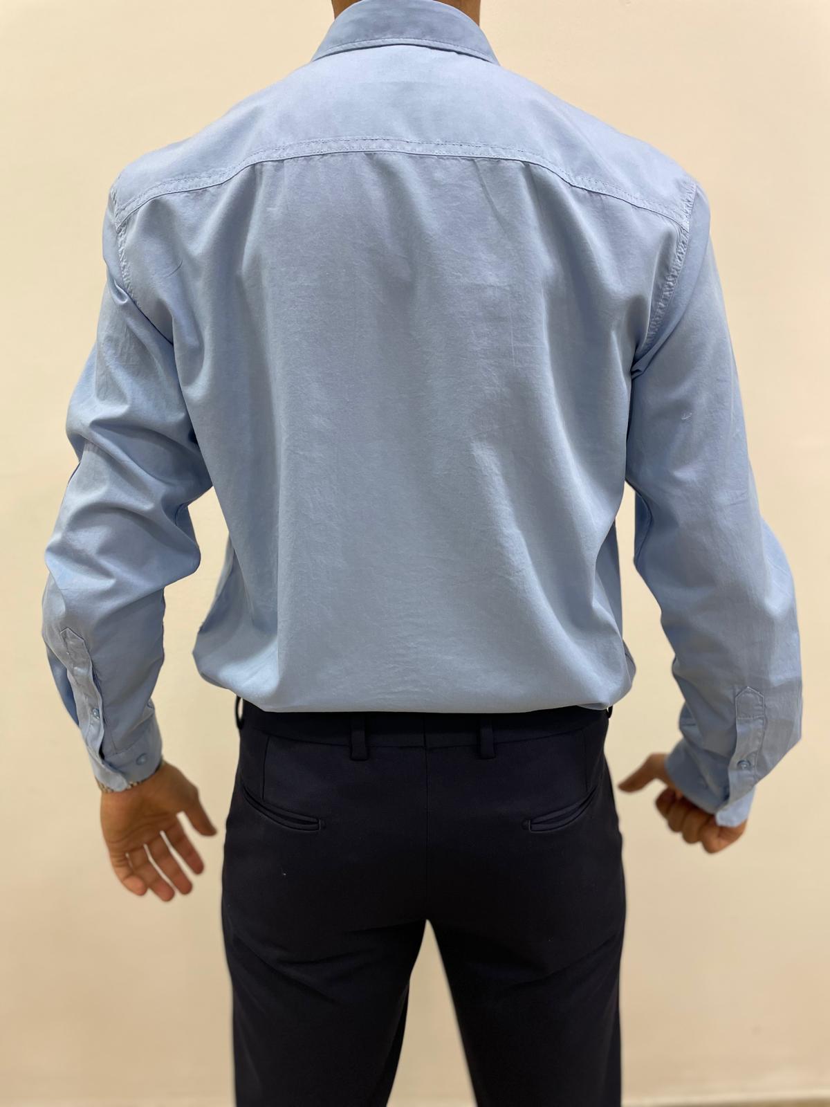 SLİM FİT GÖMLEK - MAVİ