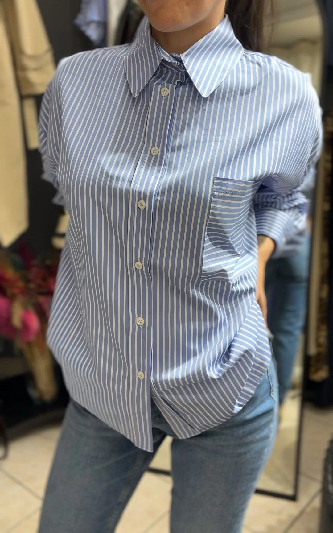 Kadın Çizgili Gömlek