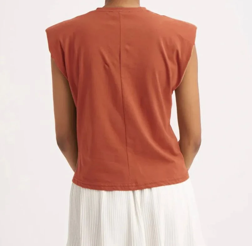 VATKALI KOLSUZ TSHİRT - KAHVE