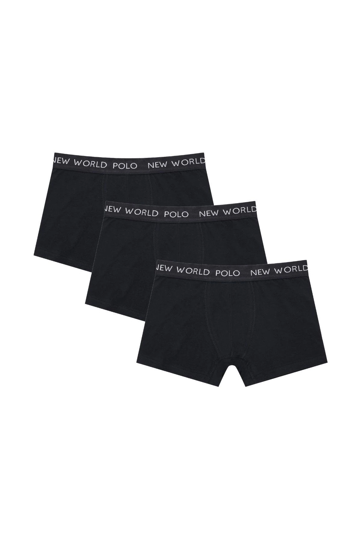 3'LÜ BOXER - SİYAH