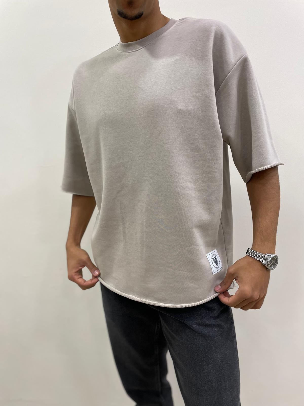 OVERSIZE 3 İPLİK  T-SHIRT - GRİ