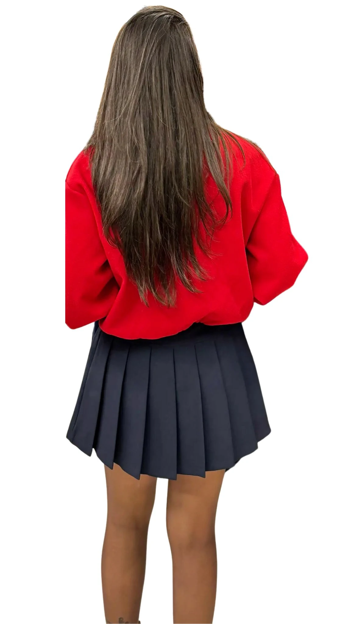 Kemer Detaylı Pileli Etek