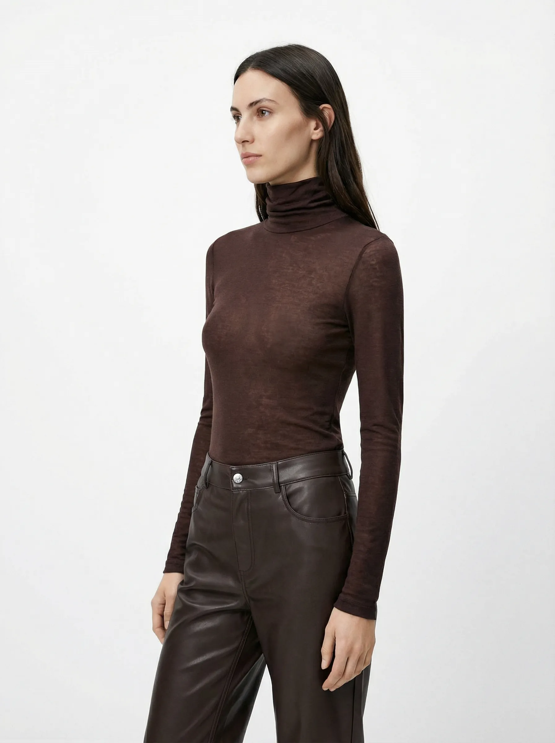 Transparan Boğazlı Bluz