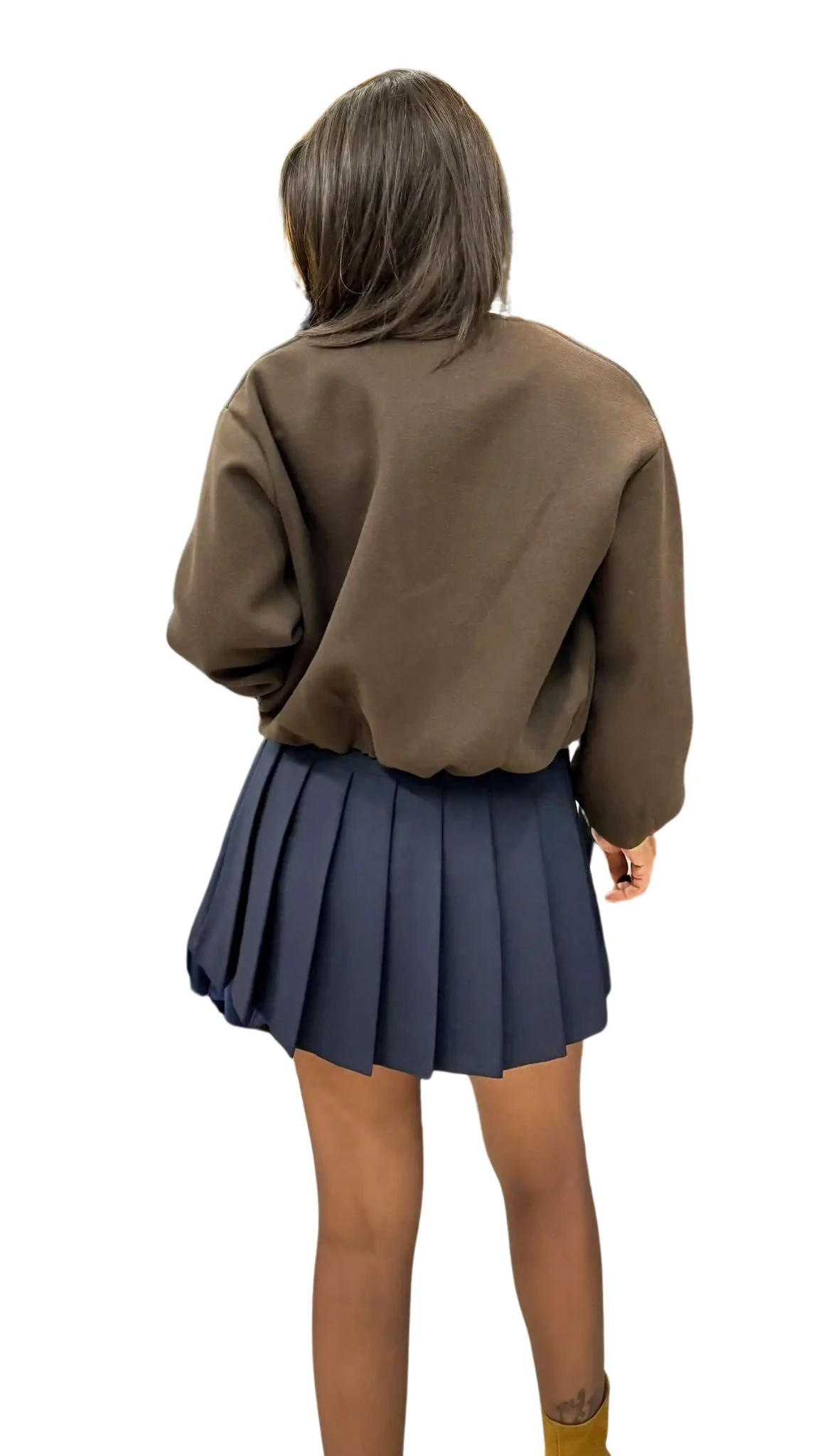 Kemer Detaylı Pileli Etek