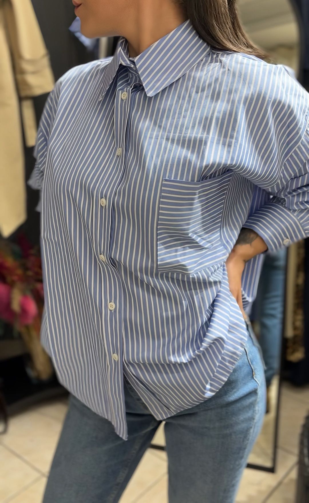Kadın Çizgili Gömlek