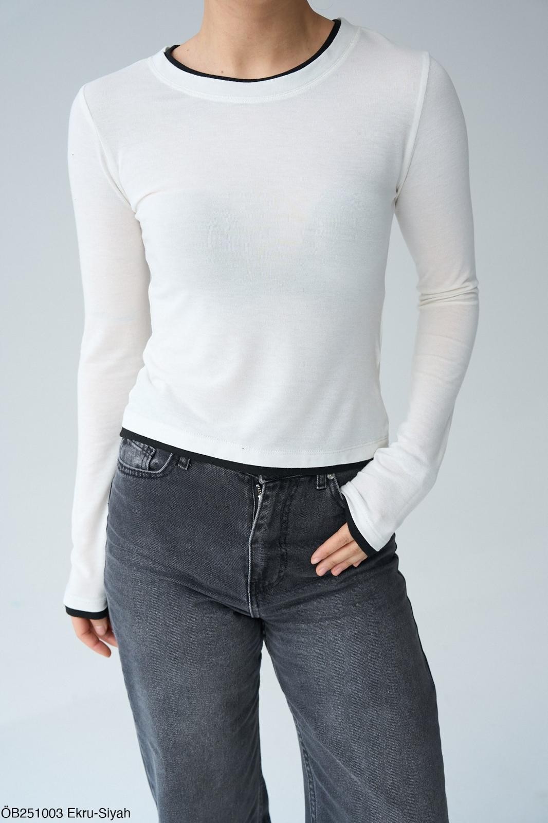BİSİKLET YAKA DÜZ BODY