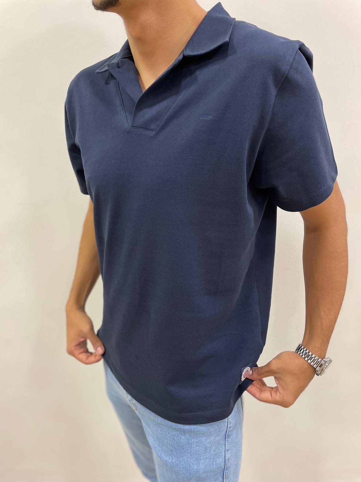 POLO YAKA REGULAR KESİM TSHİRT - LACİVERT