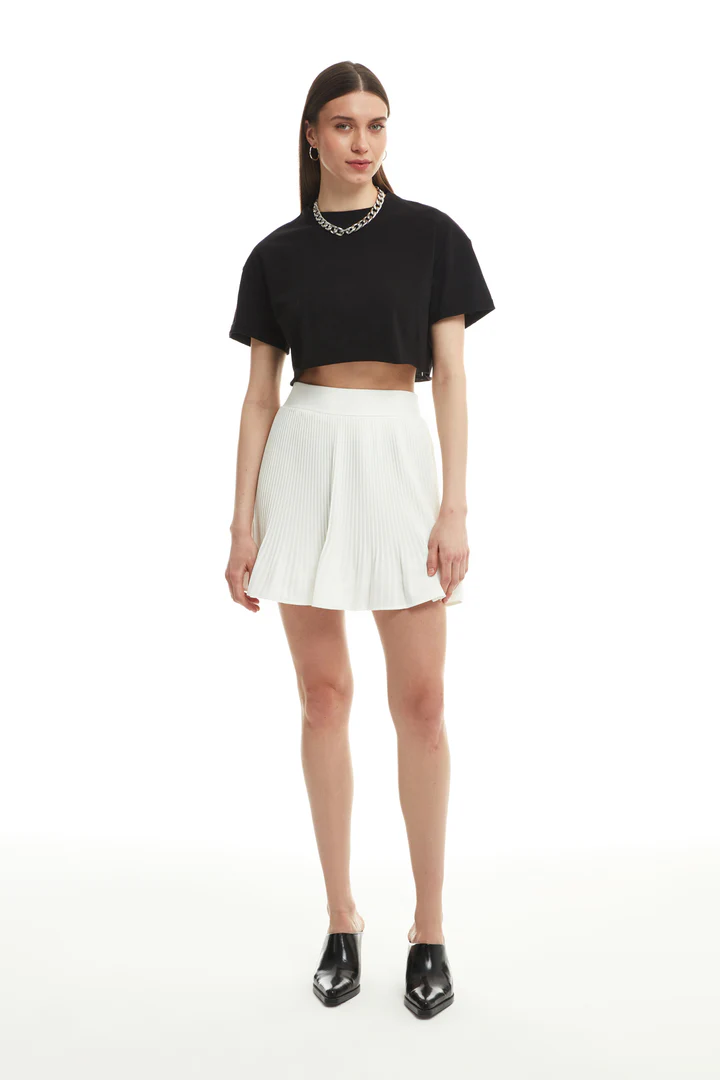  CROP BASİC TSHİRT - SİYAH