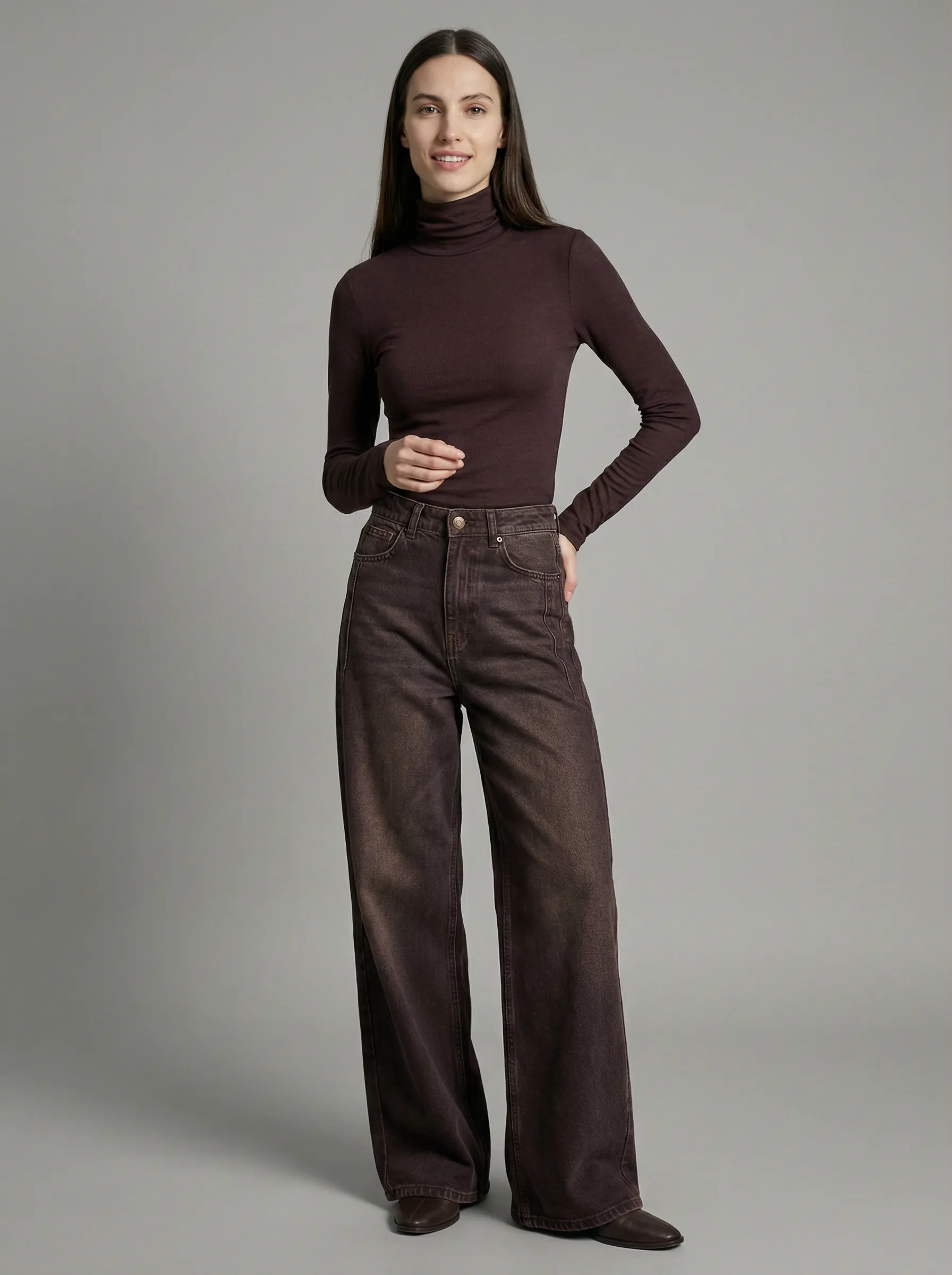 Kadın Wide Leg Jean