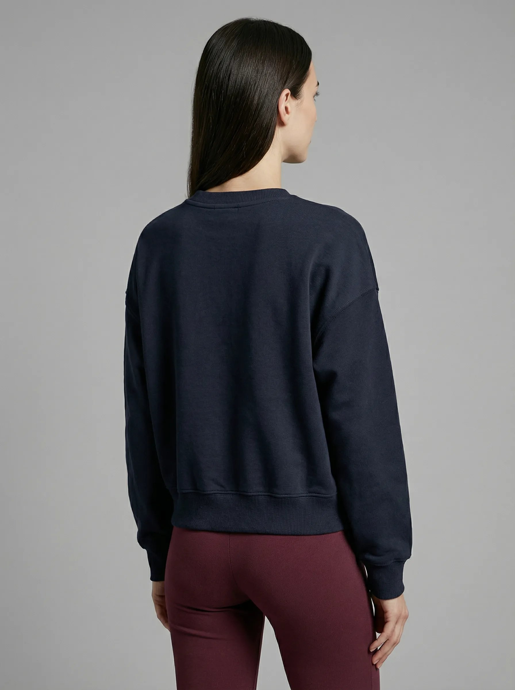 Bisiklet Yaka Sweatshirt