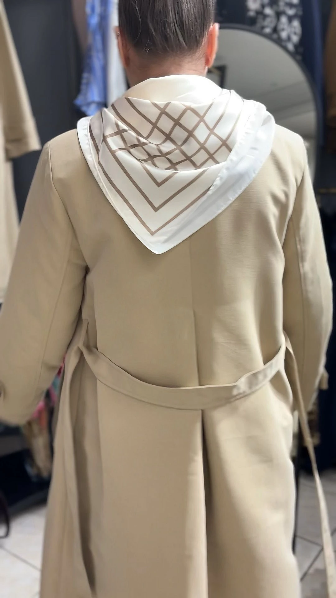 Kadın Trenç Kot Uzun