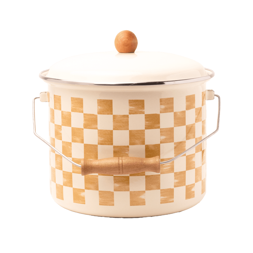 Beige Emaye Bakraç 22cm (5 Litre)