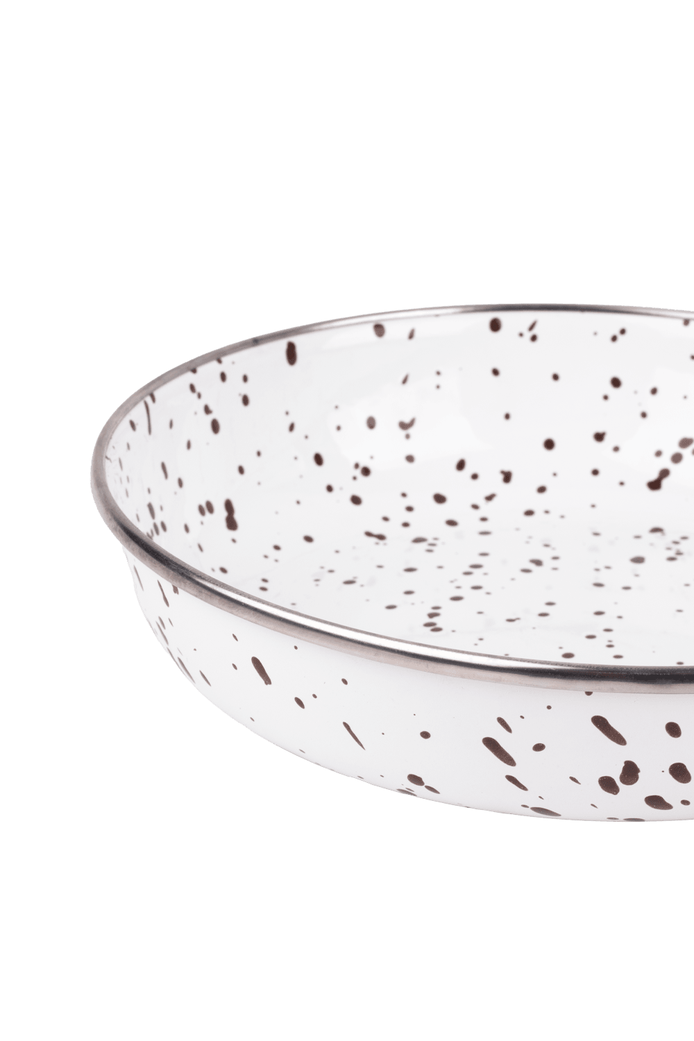 EMAYlab Speckles Bowl Tabağı - Bowl Kase - Salata Kasesi - Sunum Kasesi 21cm - kahverengi