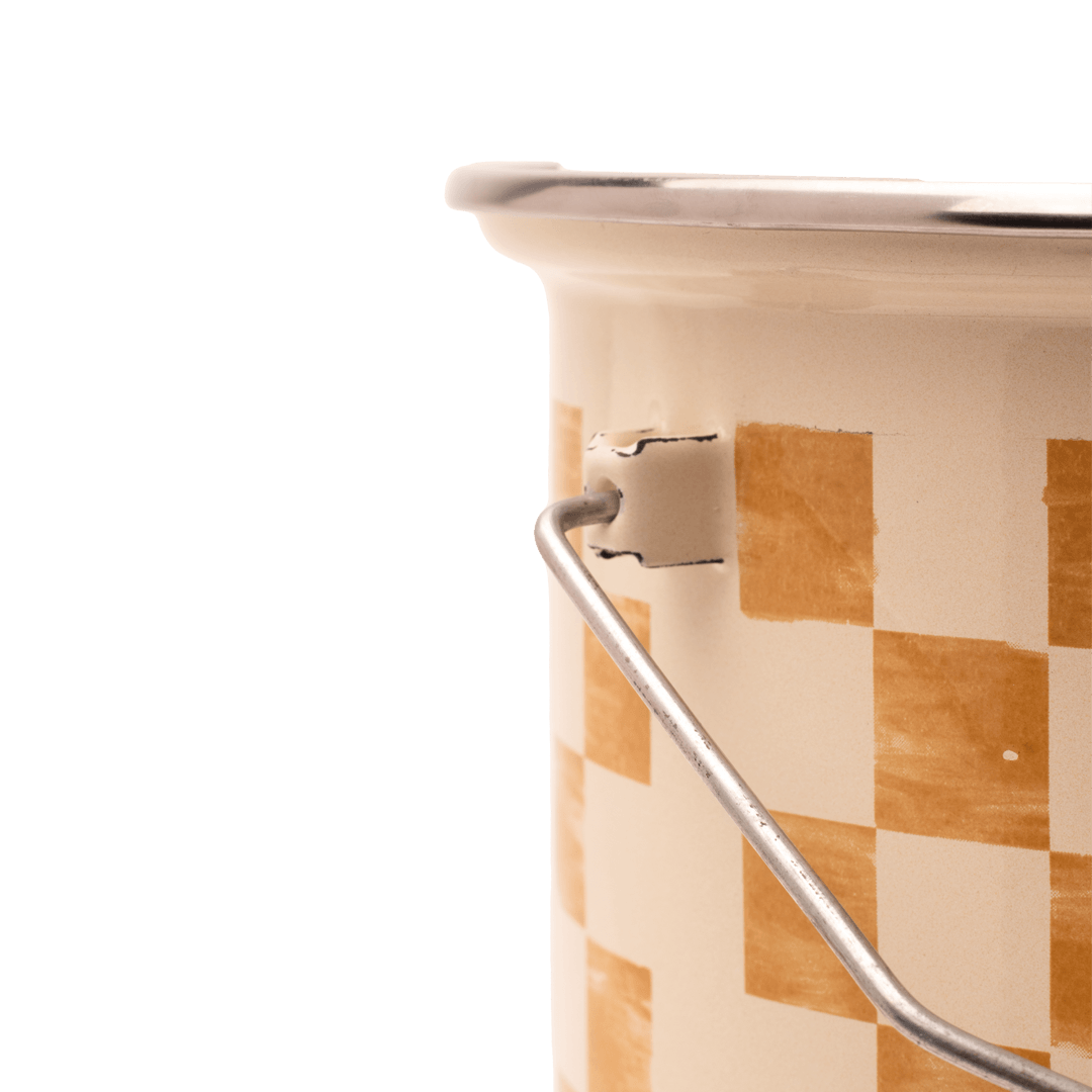 Beige Emaye Bakraç 22cm (5 Litre)