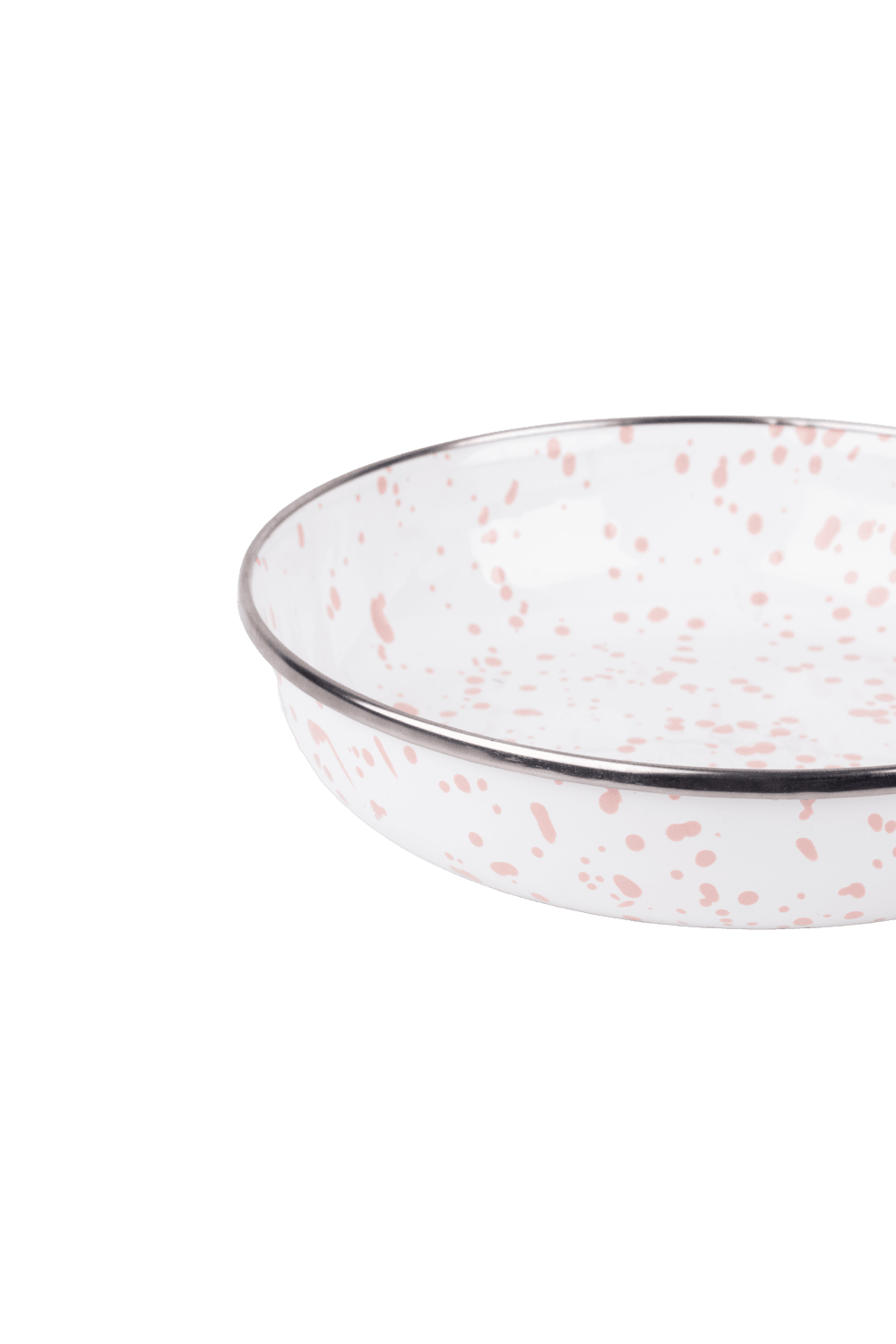EMAYlab Speckles Bowl Tabağı - Bowl Kase - Salata Kasesi - Sunum Kasesi 21cm - Pembe