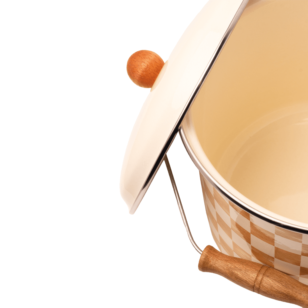 Beige Emaye Bakraç 22cm (5 Litre)