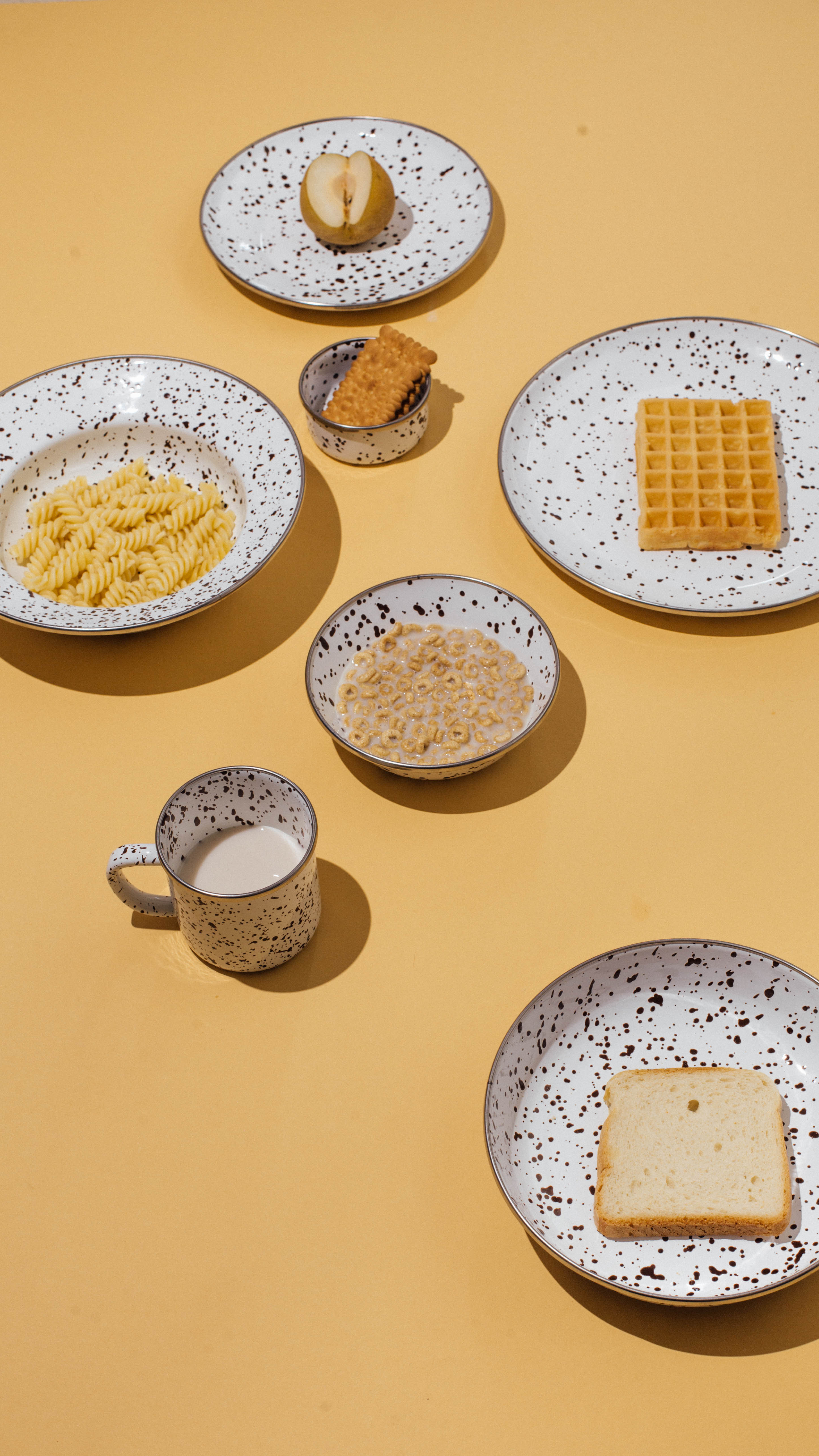 Speckles Emaye 4’lü kase Çerezlik, Kahvaltılık, Reçellik, Zeytinlik, Sunumluk Seti 8cm 200 ml - kahverengi