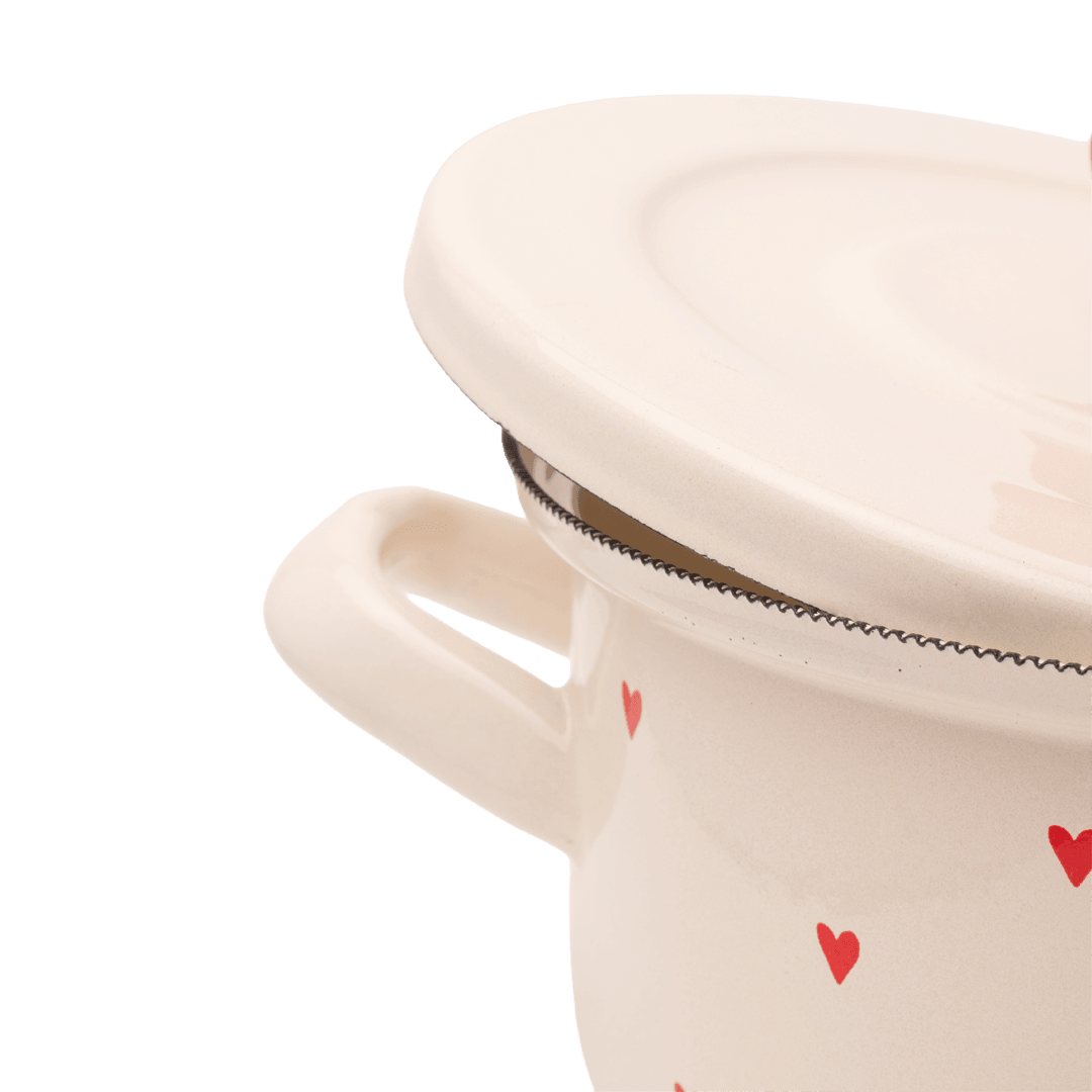 Cupid Emaye Kısa Tencere 18cm 1.5 litre