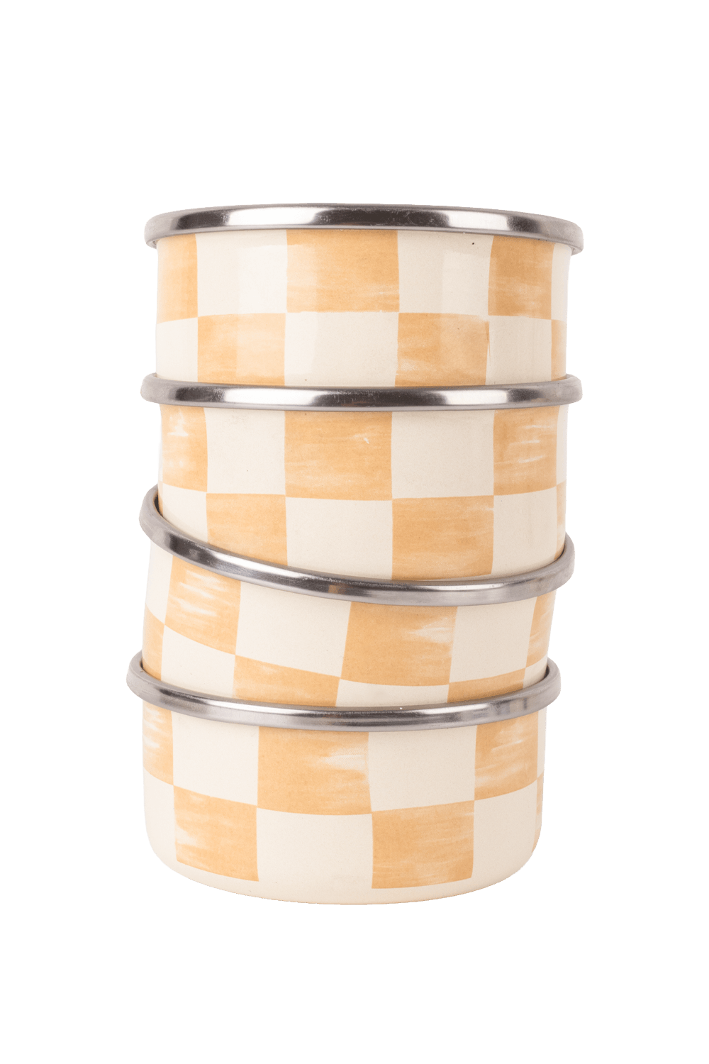 Beige Emaye 4’lü kase Çerezlik, Kahvaltılık, Reçellik, Zeytinlik, Sunumluk Seti 8cm 200 ml