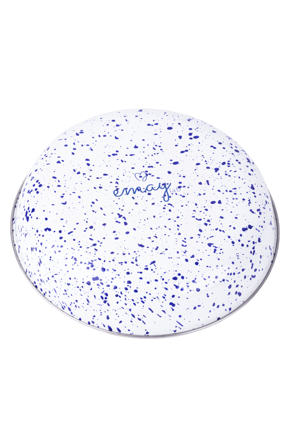 EMAYlab Speckles Bowl Tabağı - Bowl Kase - Salata Kasesi - Sunum Kasesi 21cm - Cobalt