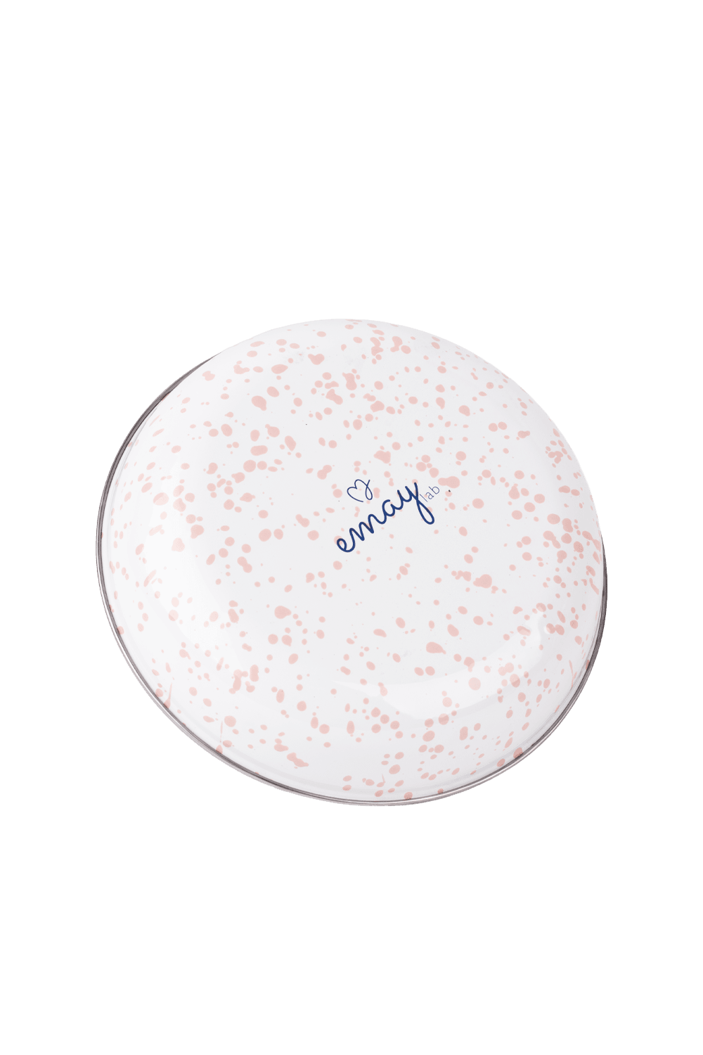EMAYlab Speckles Bowl Tabağı - Bowl Kase - Salata Kasesi - Sunum Kasesi 21cm - Pembe