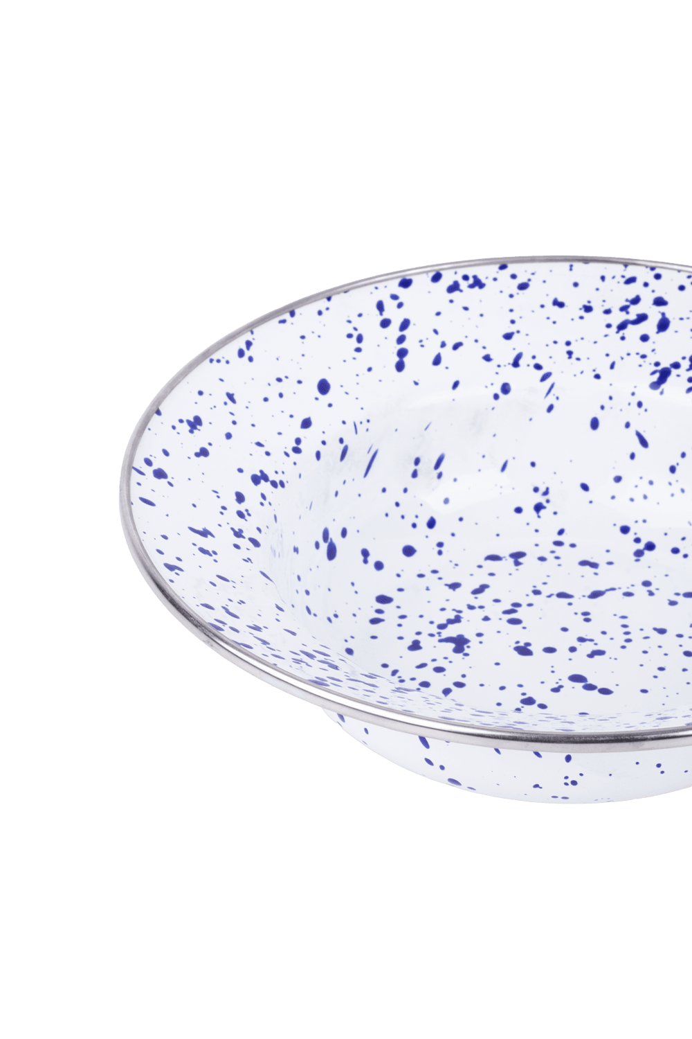 EMAYlab Speckles Çukur Makarna ve Salata Tabağı 24cm - Cobalt