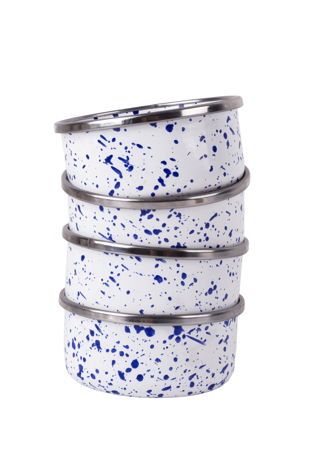 Speckles Emaye 4’lü kase Çerezlik, Kahvaltılık, Reçellik, Zeytinlik, Sunumluk Seti 8cm 200 ml