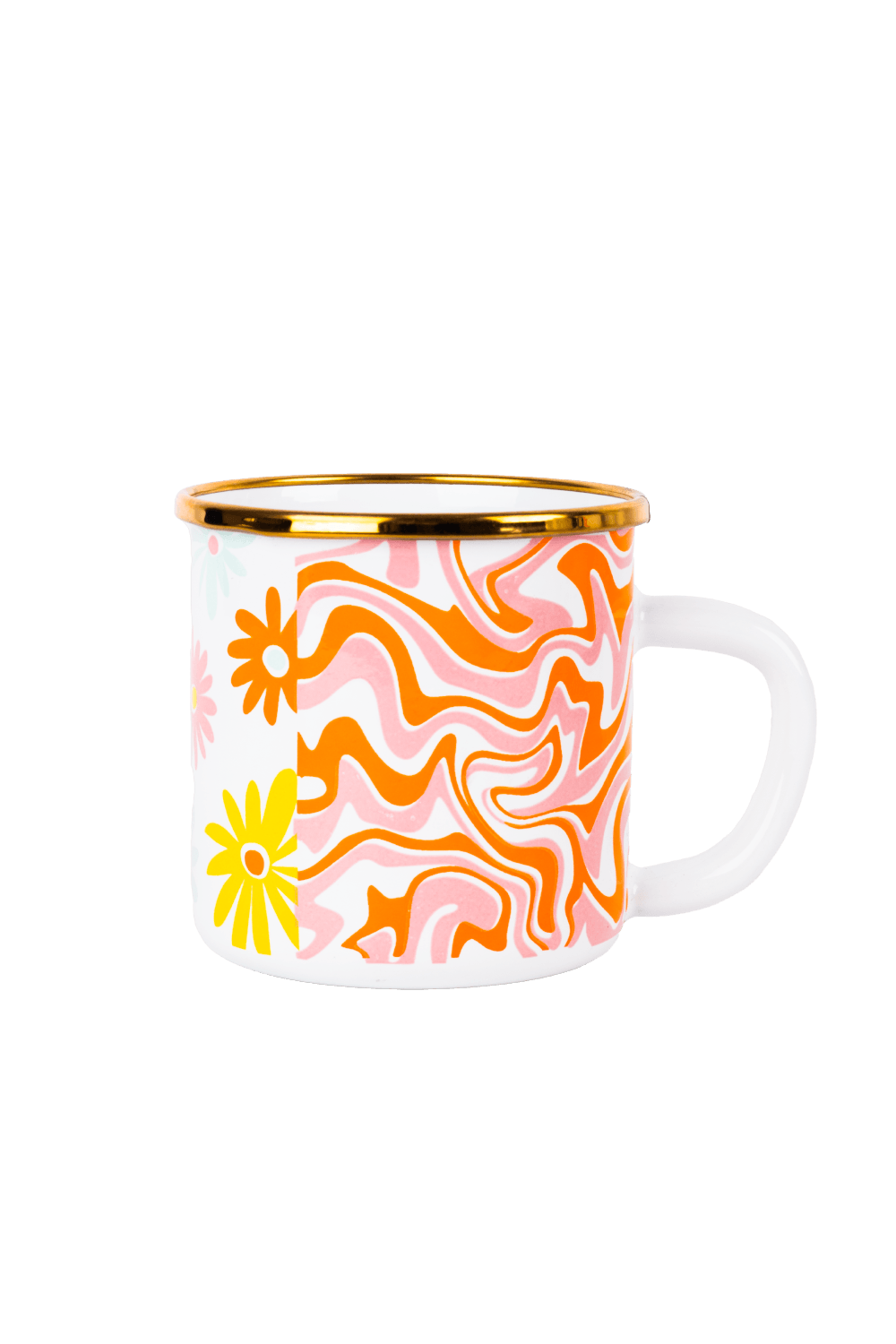 Retro Hippie Emaye kupa