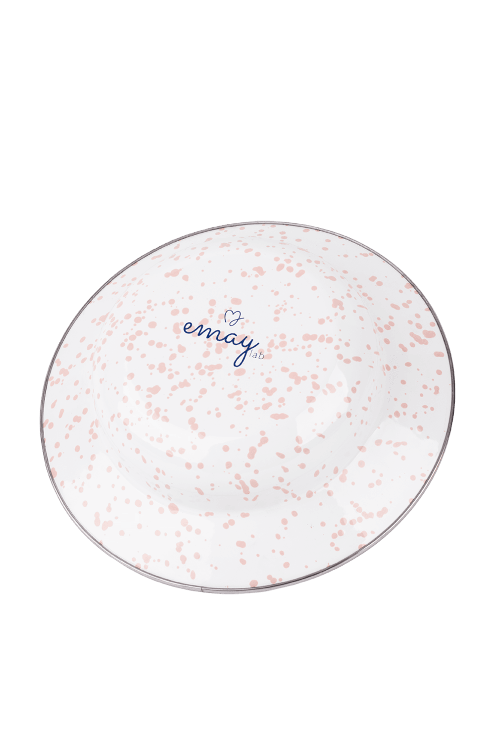EMAYlab Speckles Çukur Makarna ve Salata Tabağı 24cm - Pembe