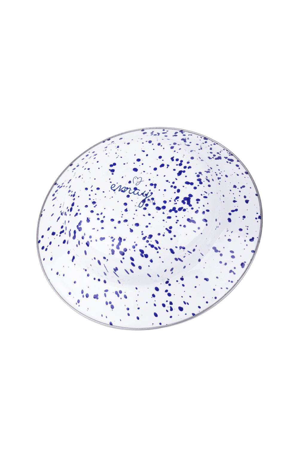 EMAYlab Speckles Çukur Makarna ve Salata Tabağı 24cm - Cobalt