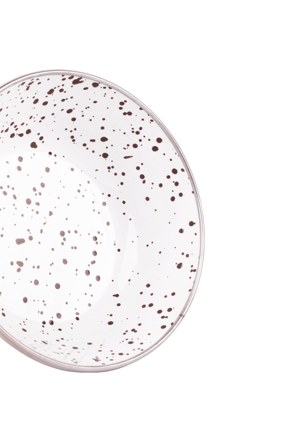 EMAYlab Speckles -Çorba Kasesi Çukur Tabak 15cm - kahverengi