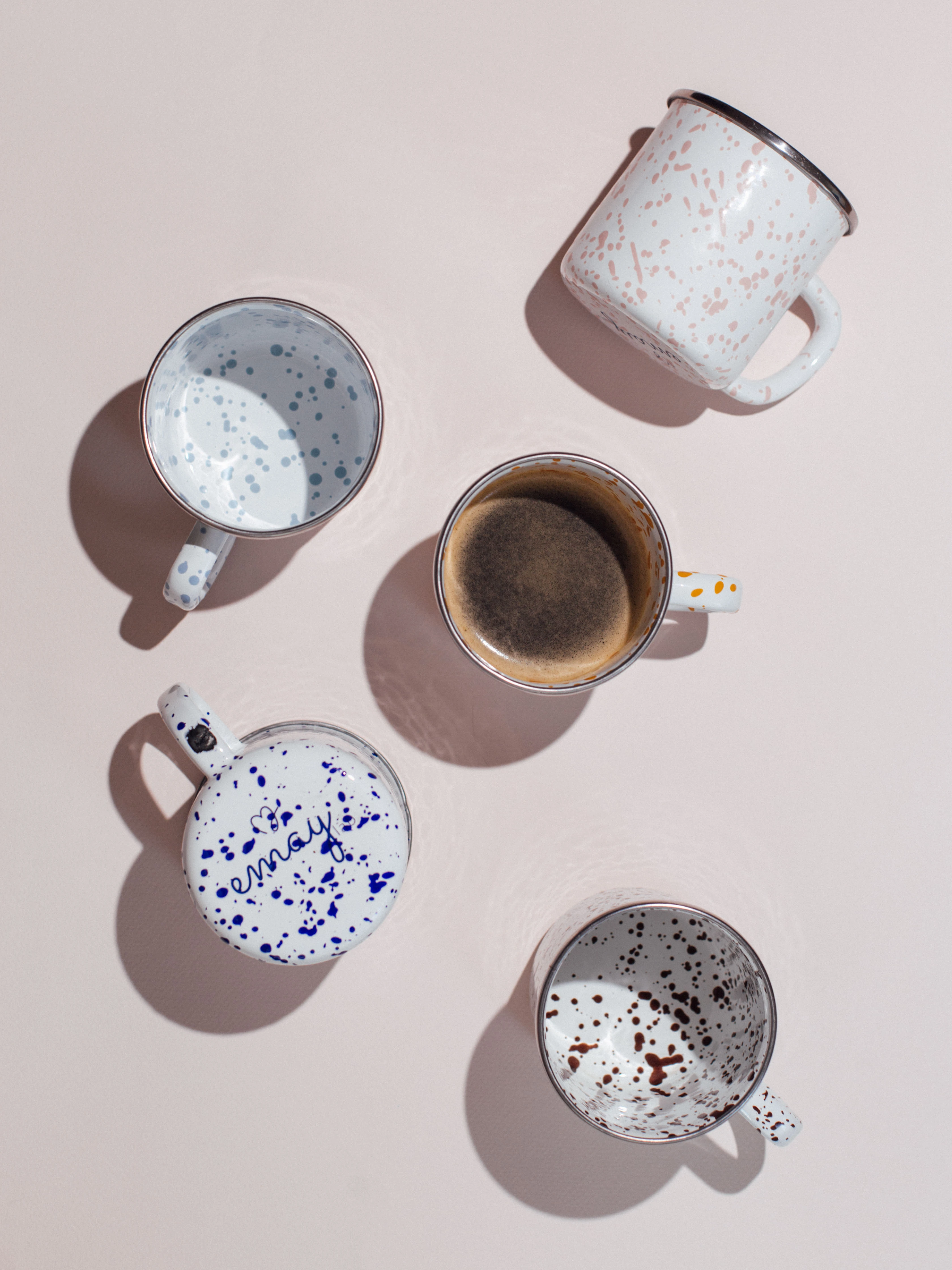 EMAYlab Speckles Emaye Kupa - Bebe mavisi