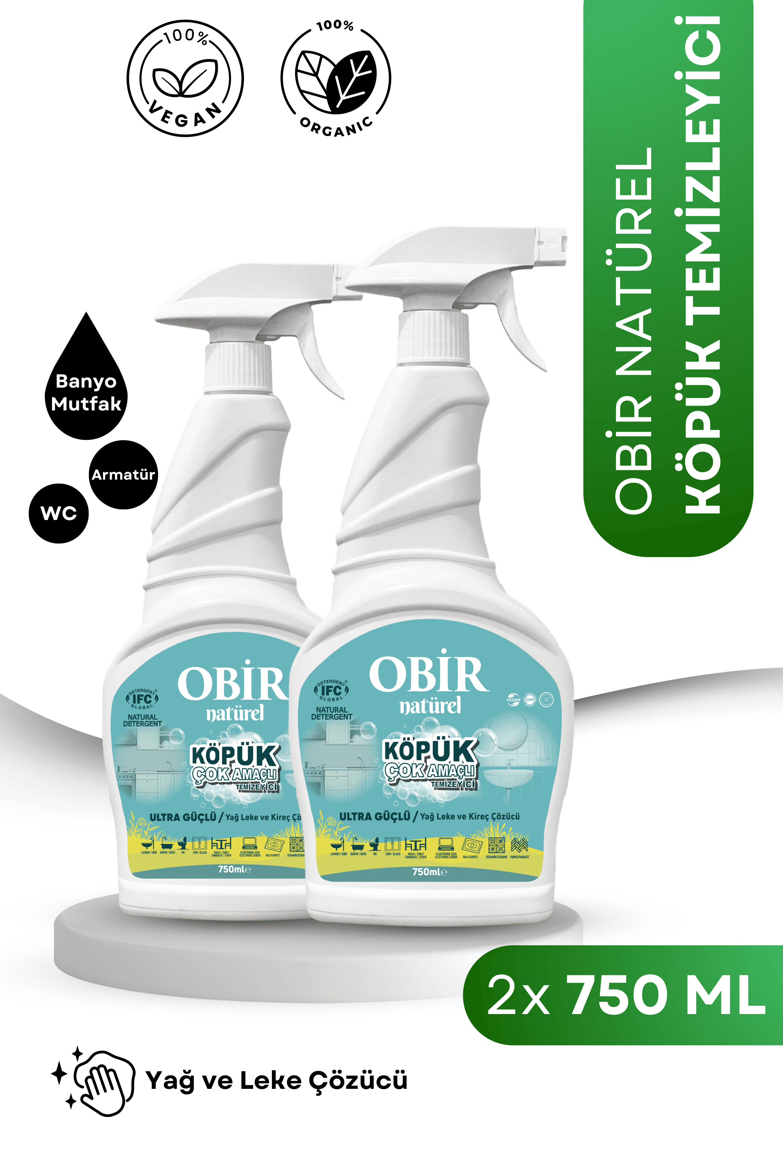 Çok Amaçlı Köpük Temizleyici 2 X 750 ML