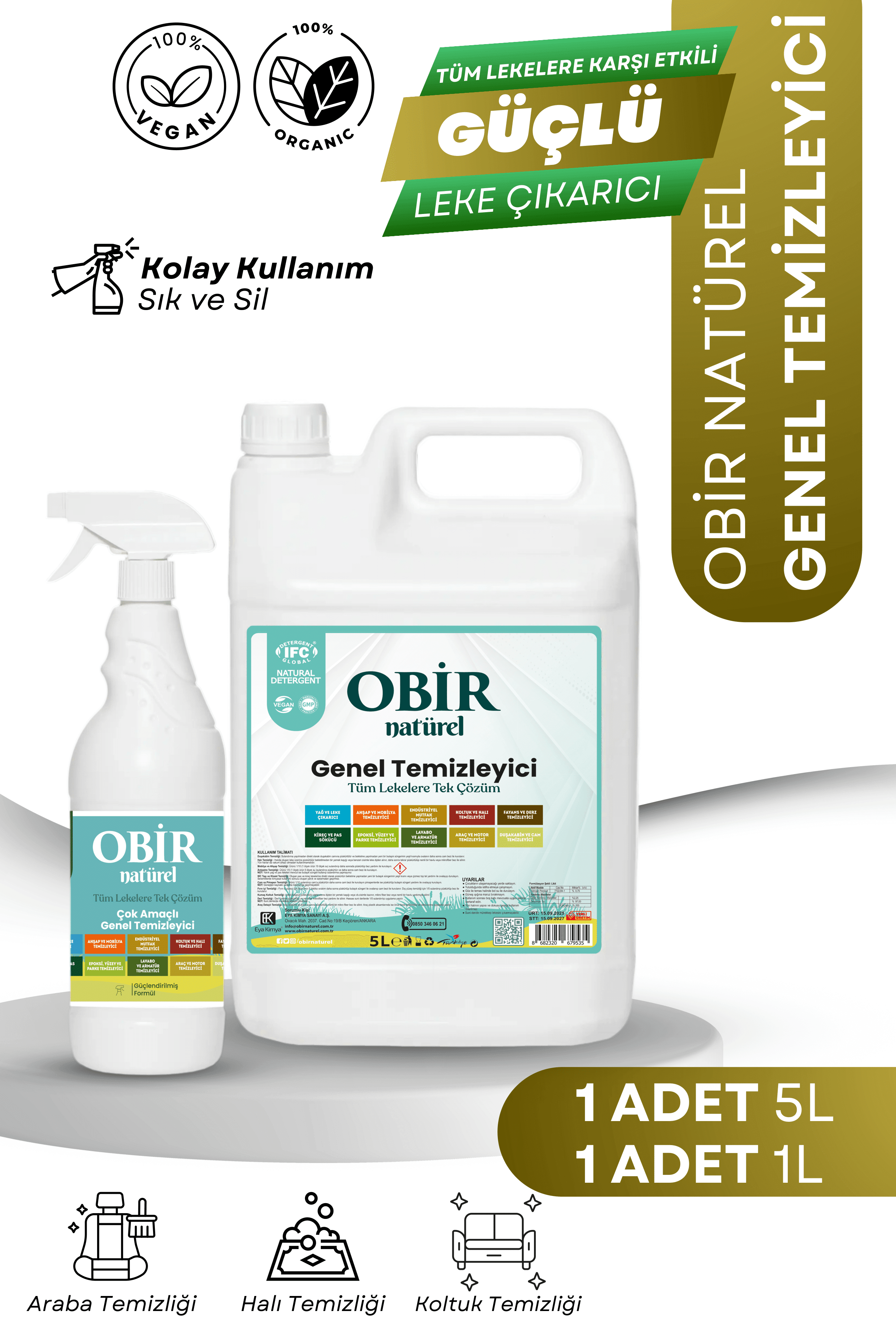 5 Litre + 1 Litre Genel Temizleyici