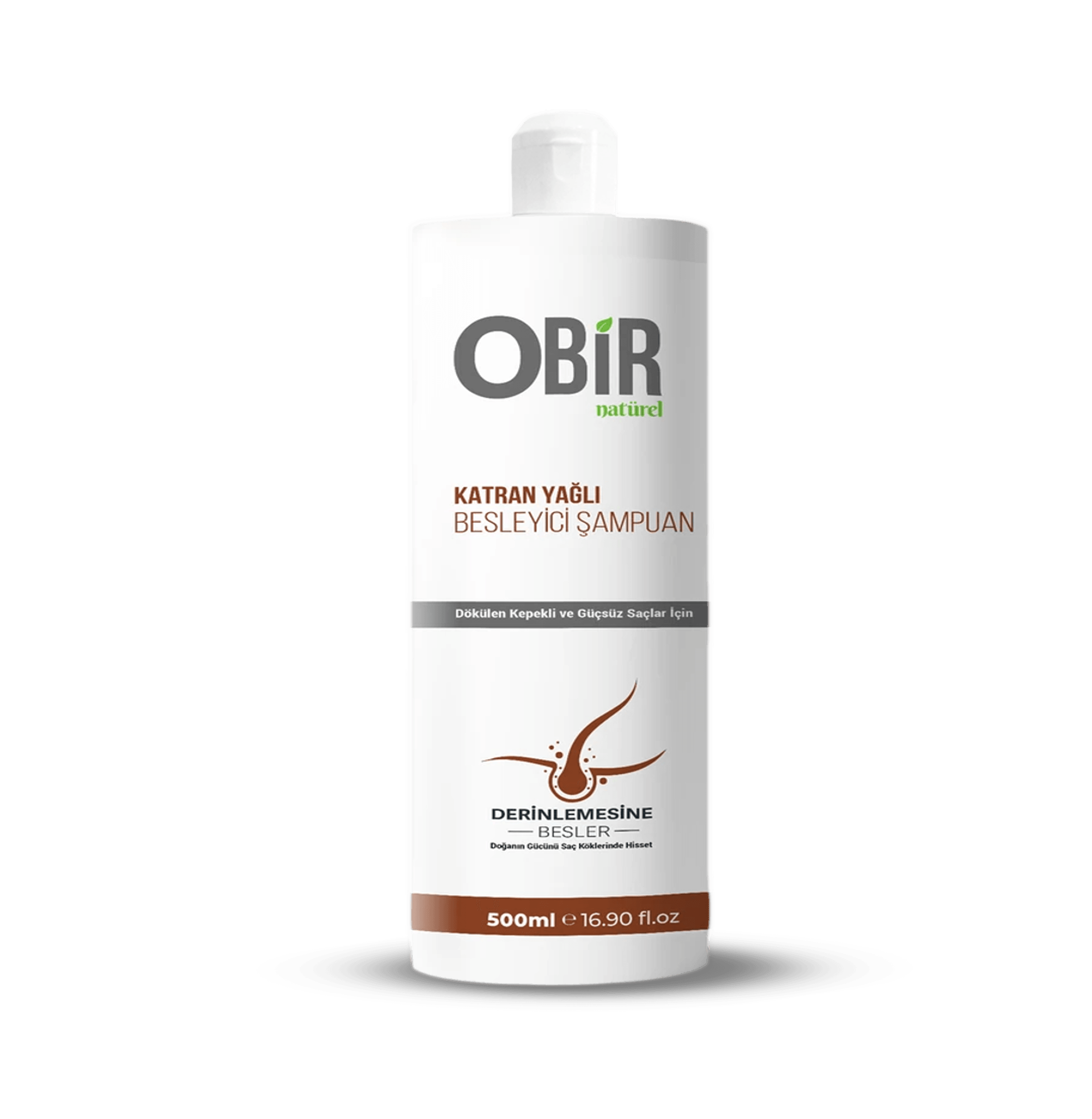 Obir Naturel Katran Yağlı Besleyici Doğal Tuzsuz Şampuan (500 ML)