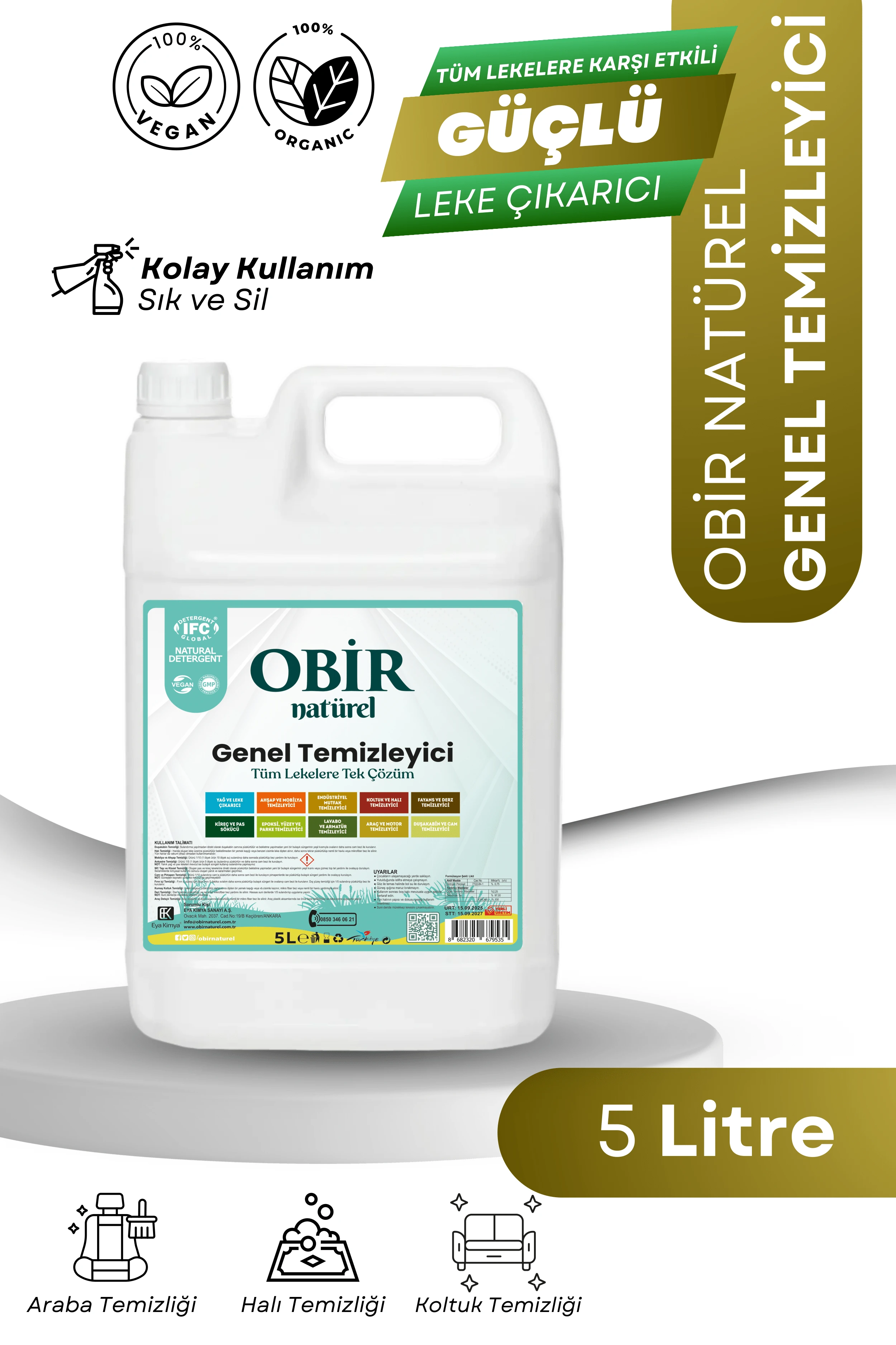 5 Litre + 1 Litre Genel Temizleyici
