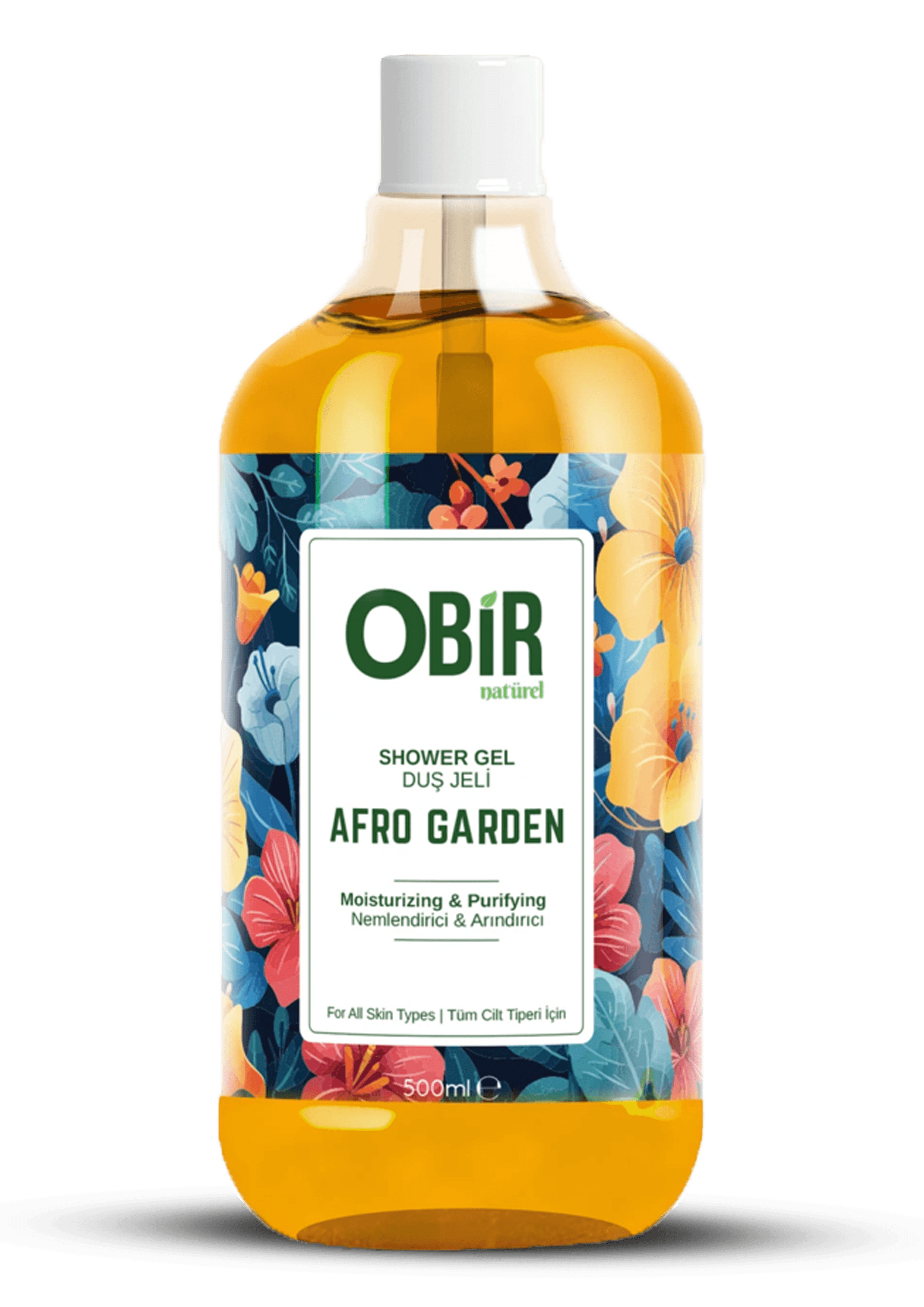 Obir Naturel 3'lü Duş Jeli Seti - Çilek, Vanilya ve Afro Garden