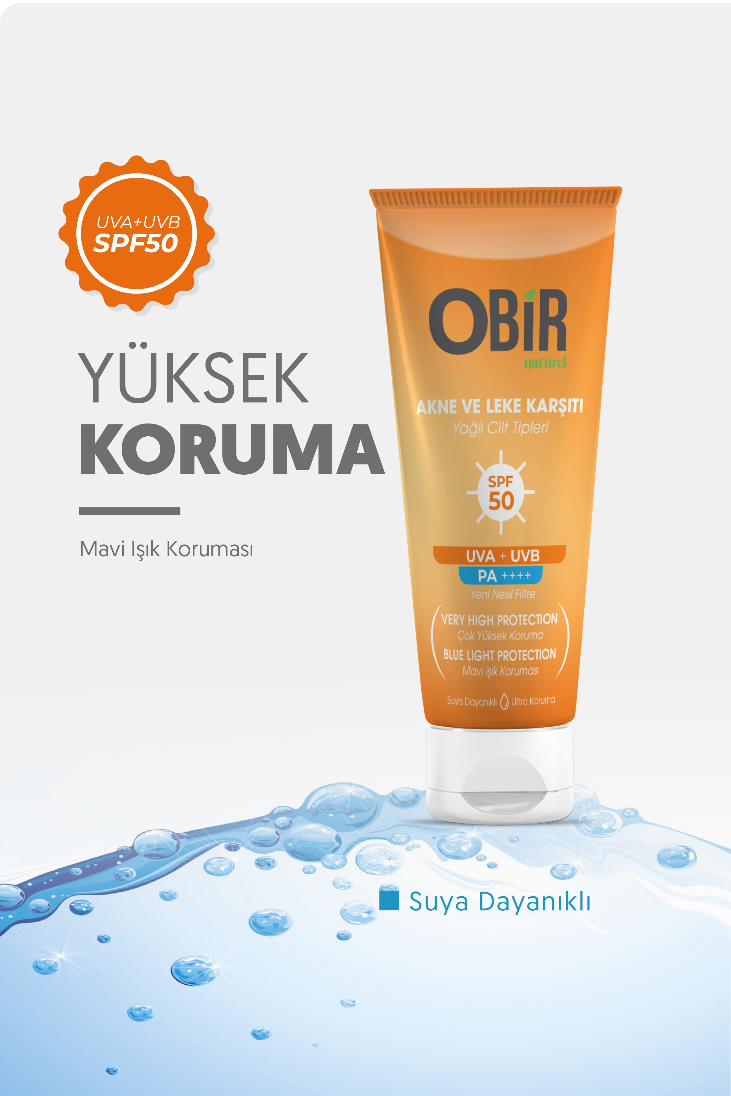 YAĞLI CİLT TİPLERİ İÇİN MAT BİTİŞLİ UVA+UVB AKNE VE LEKE KARŞITI GÜNEŞ KREMİ 75 ML