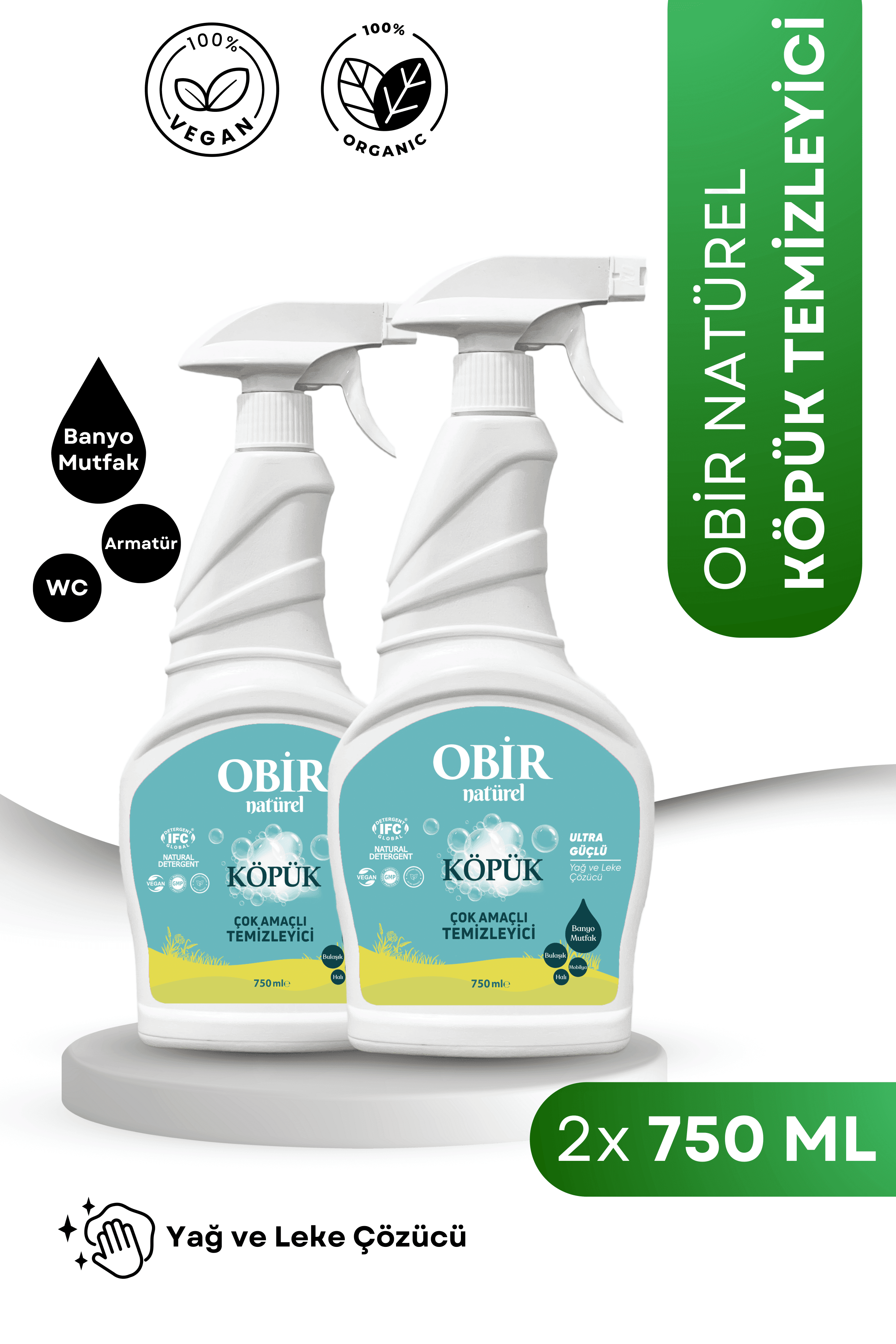 Çok Amaçlı Köpük Temizleyici 2 X 750 ML