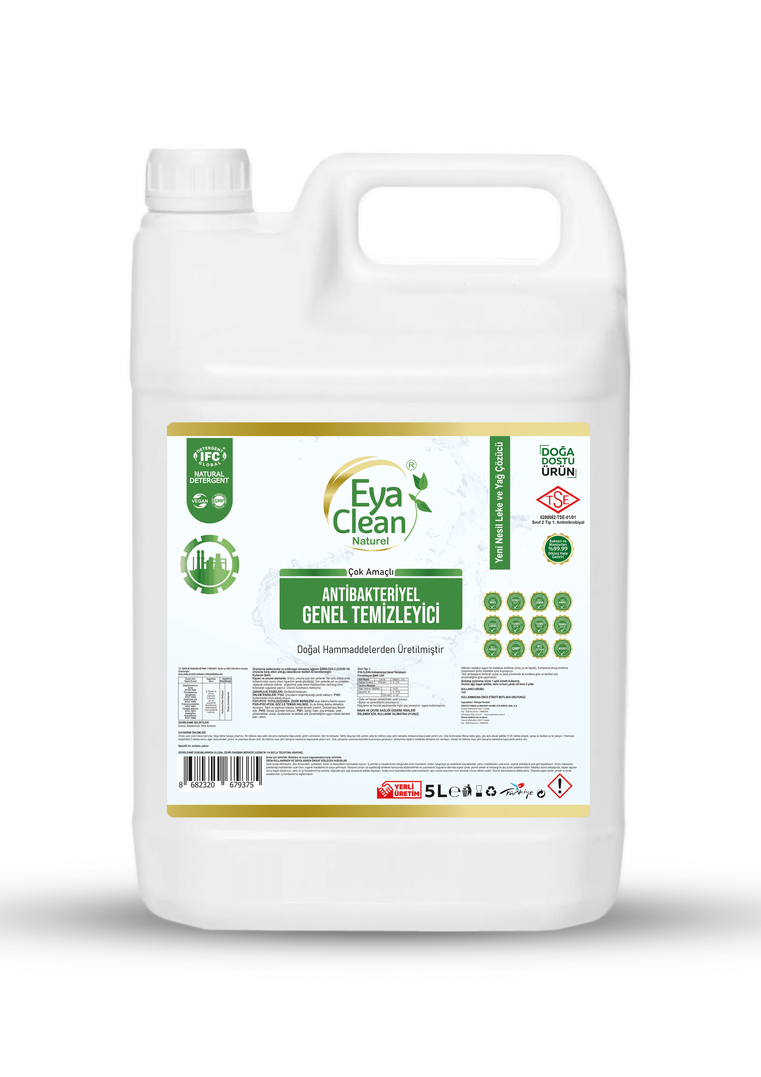 🔵 5 LT Eya Clean Genel Temizleyici – Profesyonel Temizlik Gücü