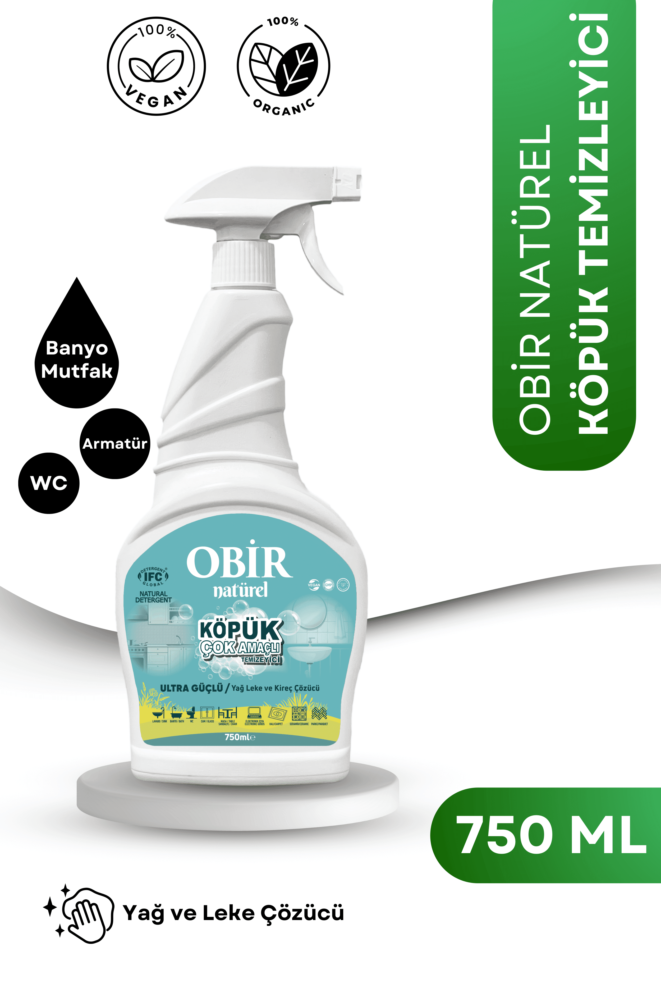 ÇOK AMAÇLI KÖPÜK TEMİZLEYİCİ 750 ML  