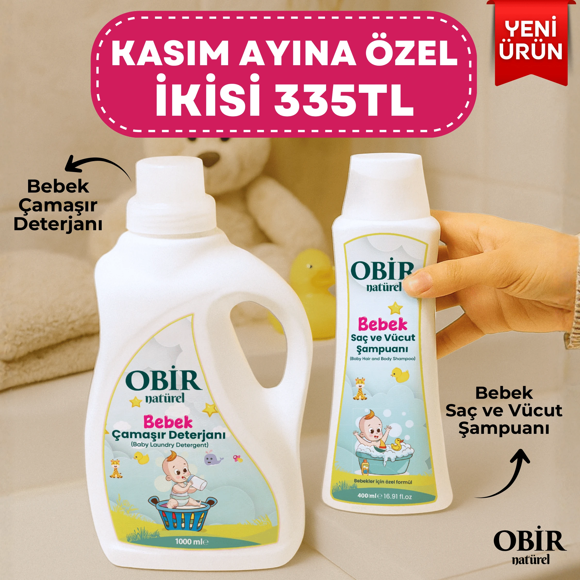Obir Natürel Bebek Serisi – Kasım Ayına Özel Avantajlı Set!