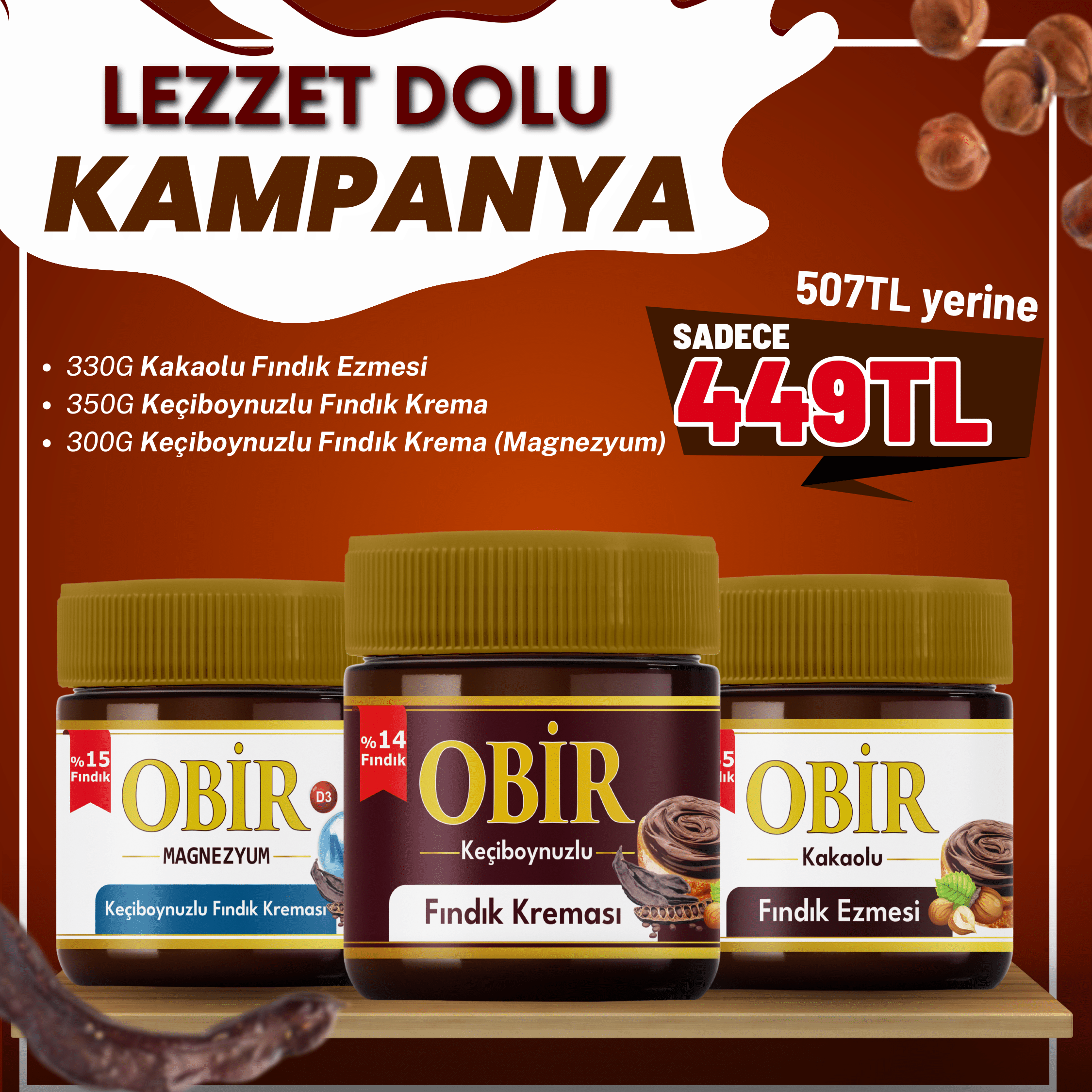  Kakaolu & Magnezyum Destekli Set – 449TL