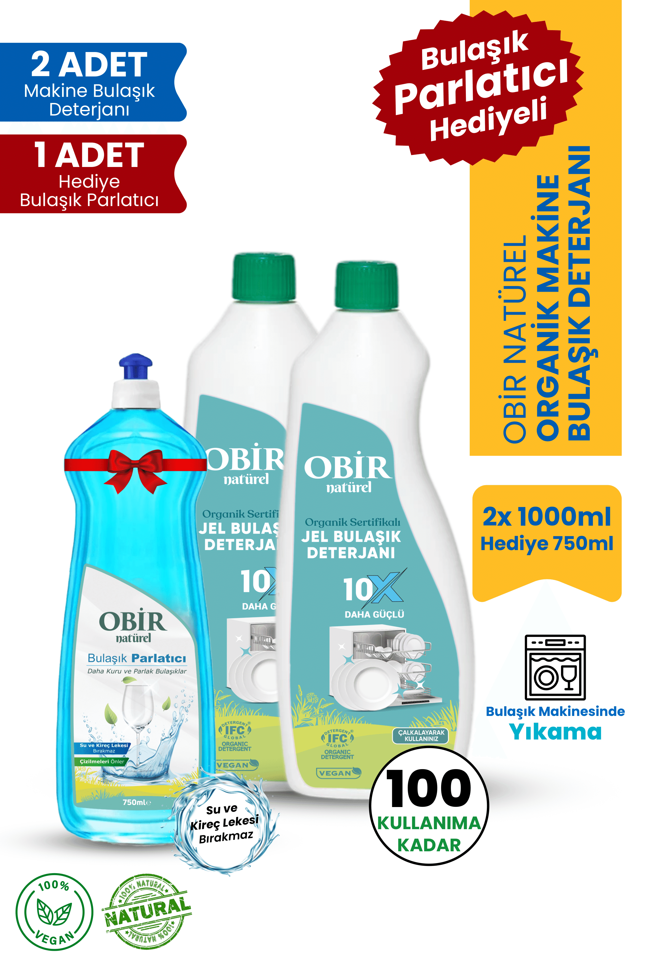 2'Lİ Bulaşık Deterjanı Matik (Parlatıcı Hediye)