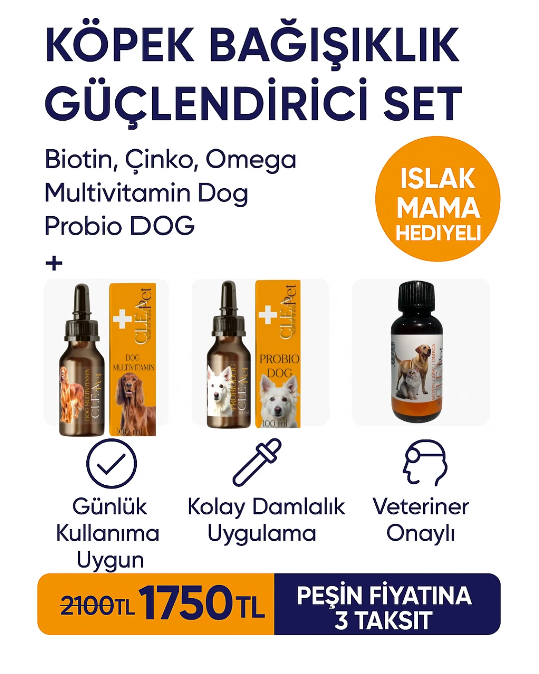 KÖPEK BAĞIŞIKLIK GÜÇLENDİRİCİ SET 