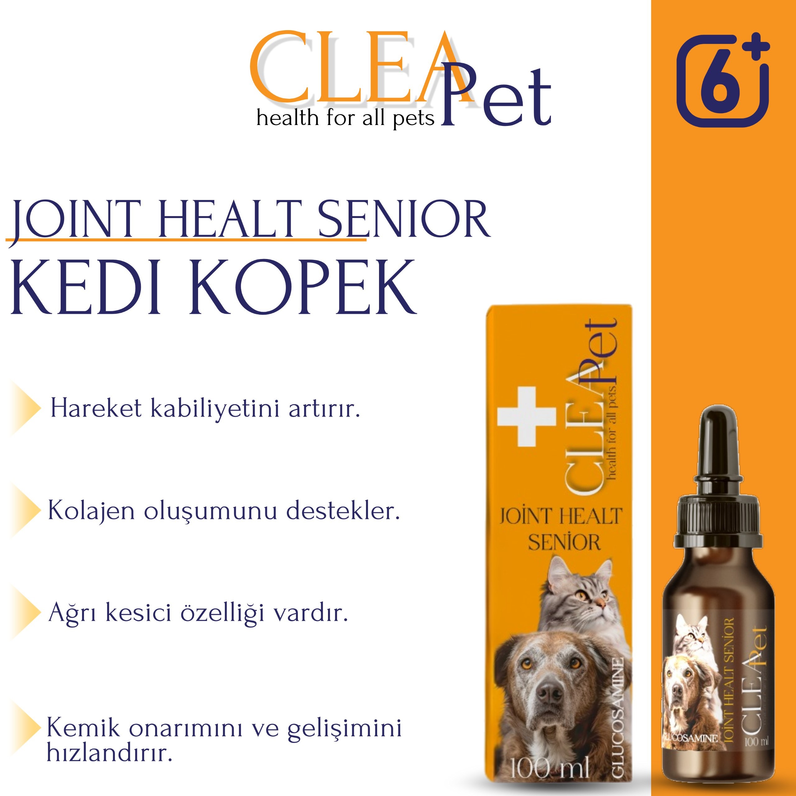 Yaşlı kedi köpek eklem sağlık paketi